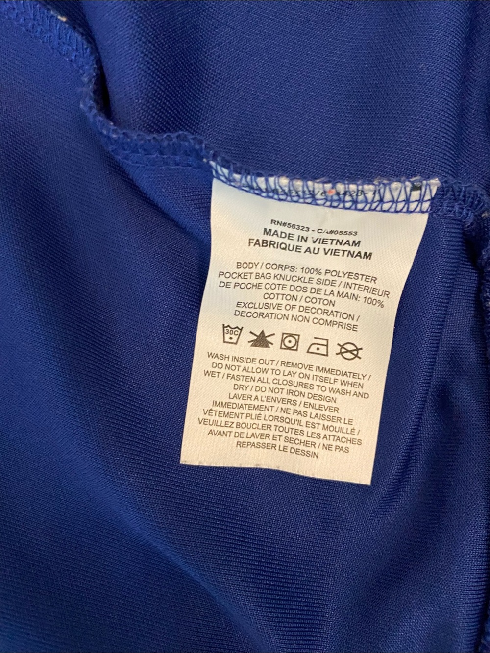 Nike Blue Full-Zip Athletic Jacket with Swoosh Mid Layer Men’s Small - Picture 4 of 13